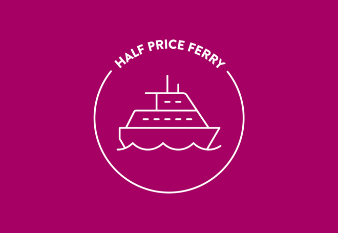 Half price ferry logo