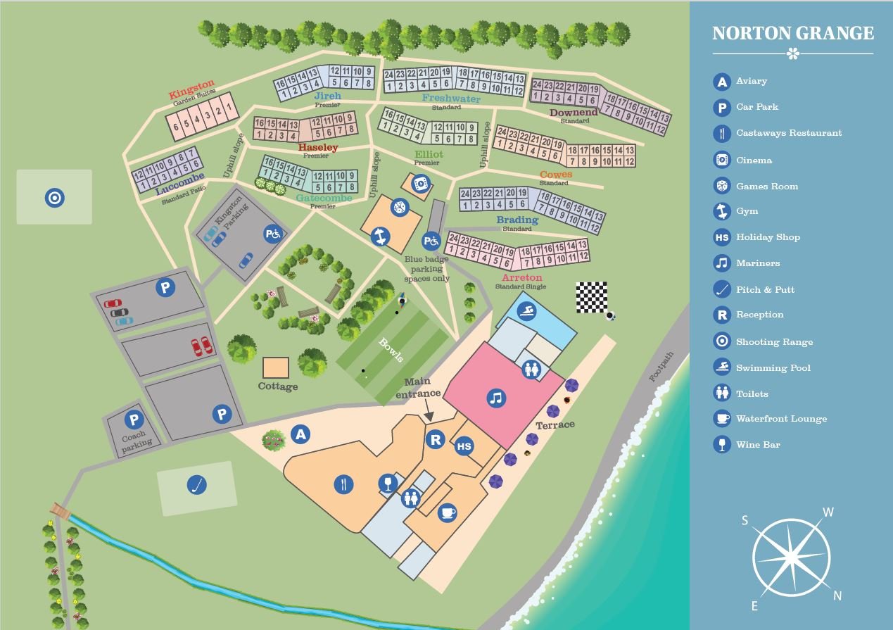 Norton Grange Coastal Village map